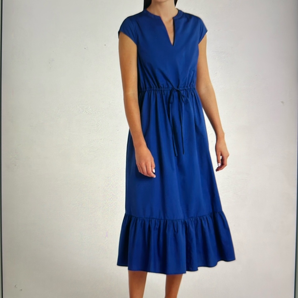 NWT Market Mackey Tie-waist Tier Hem Dress